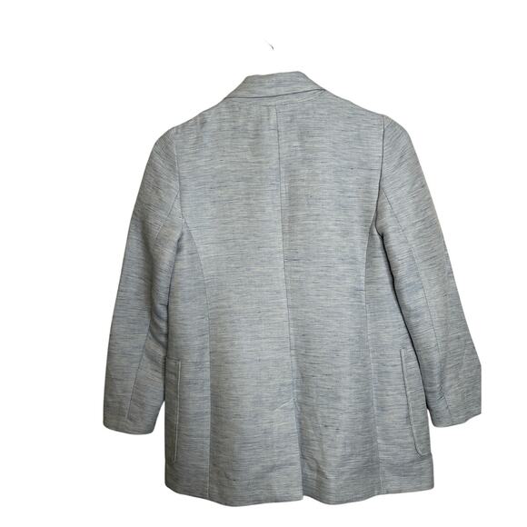 Banana Republic Factory Women's Linen Chambray Blue Blazer Sz 0P NWTs - Picture 2 of 9